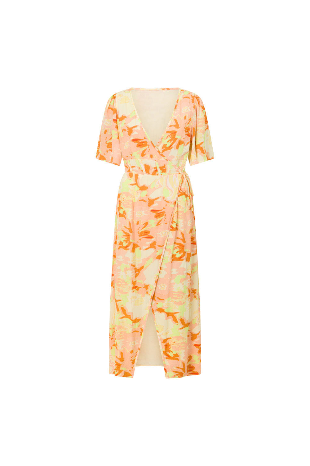 Aquitaine Women's Wrap Dress with Exclusive Motion Floral Pattern