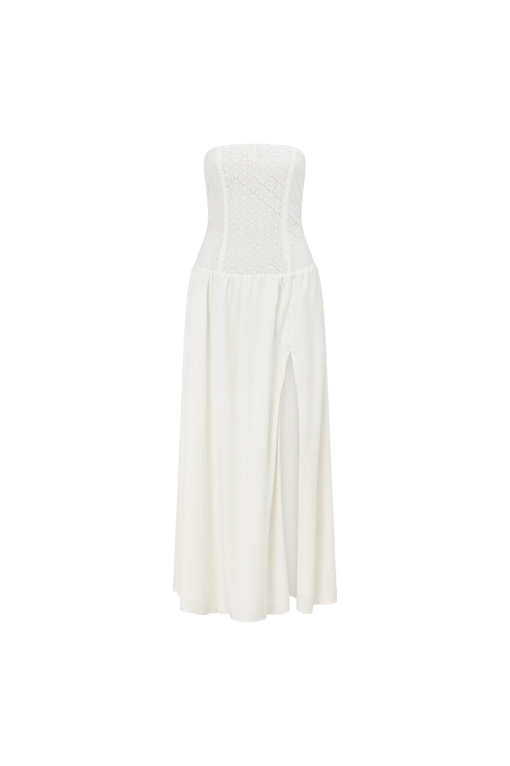 Sabo's Exclusive Off - white Linen Blend Arden Maxi Dress