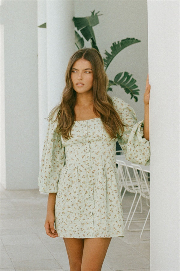 Botanical Print Tyla Women's Dress - Sample Version