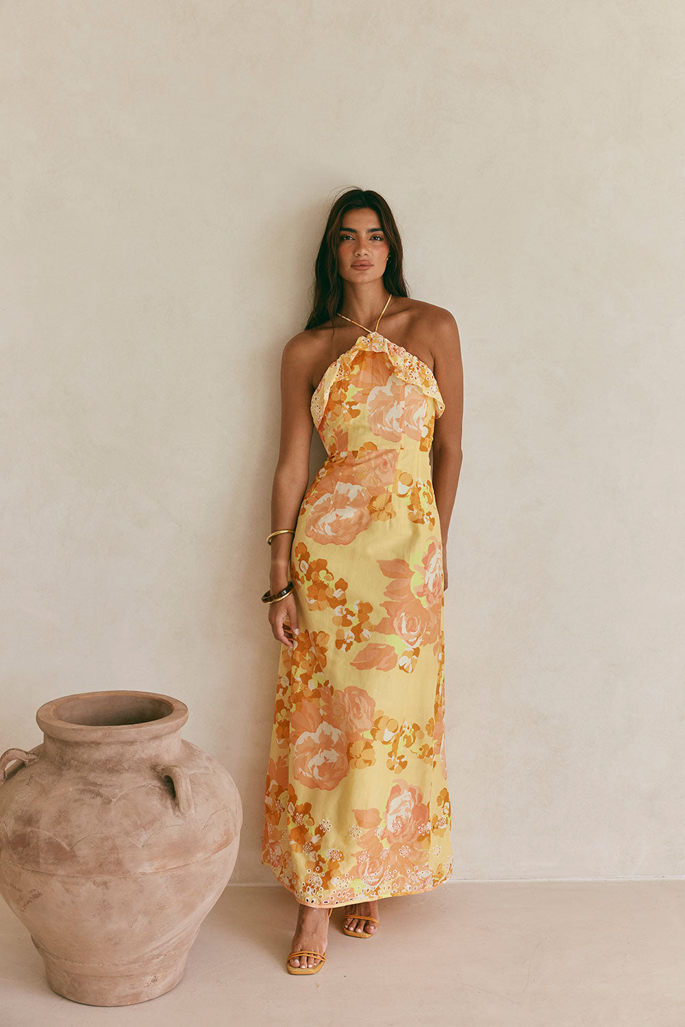 Sabo Exclusive Alexa Women's Dress with Breeze Floral Print