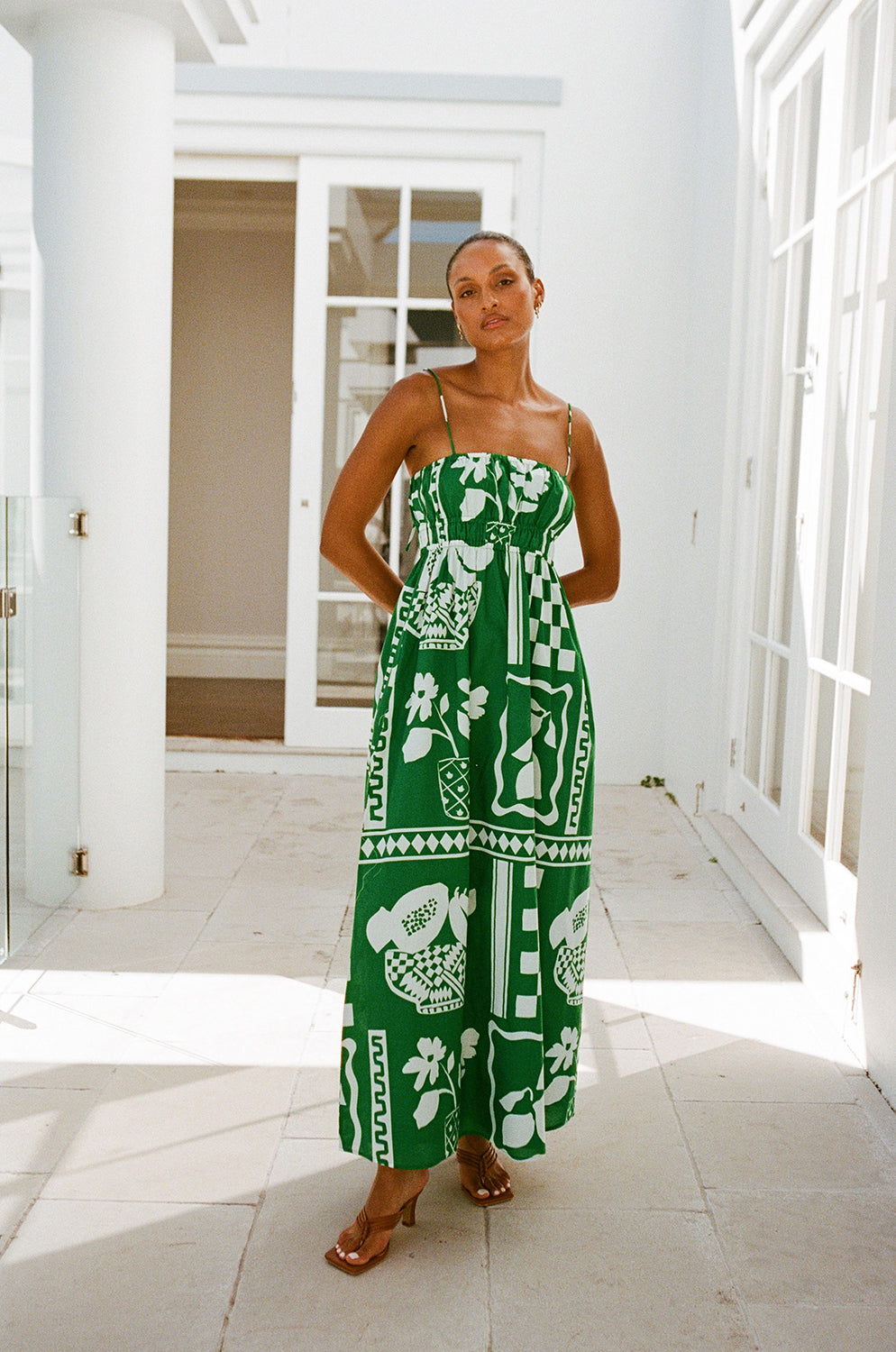 Stylish Maia Dress in Exclusive Lemoni Green for Long Lunches