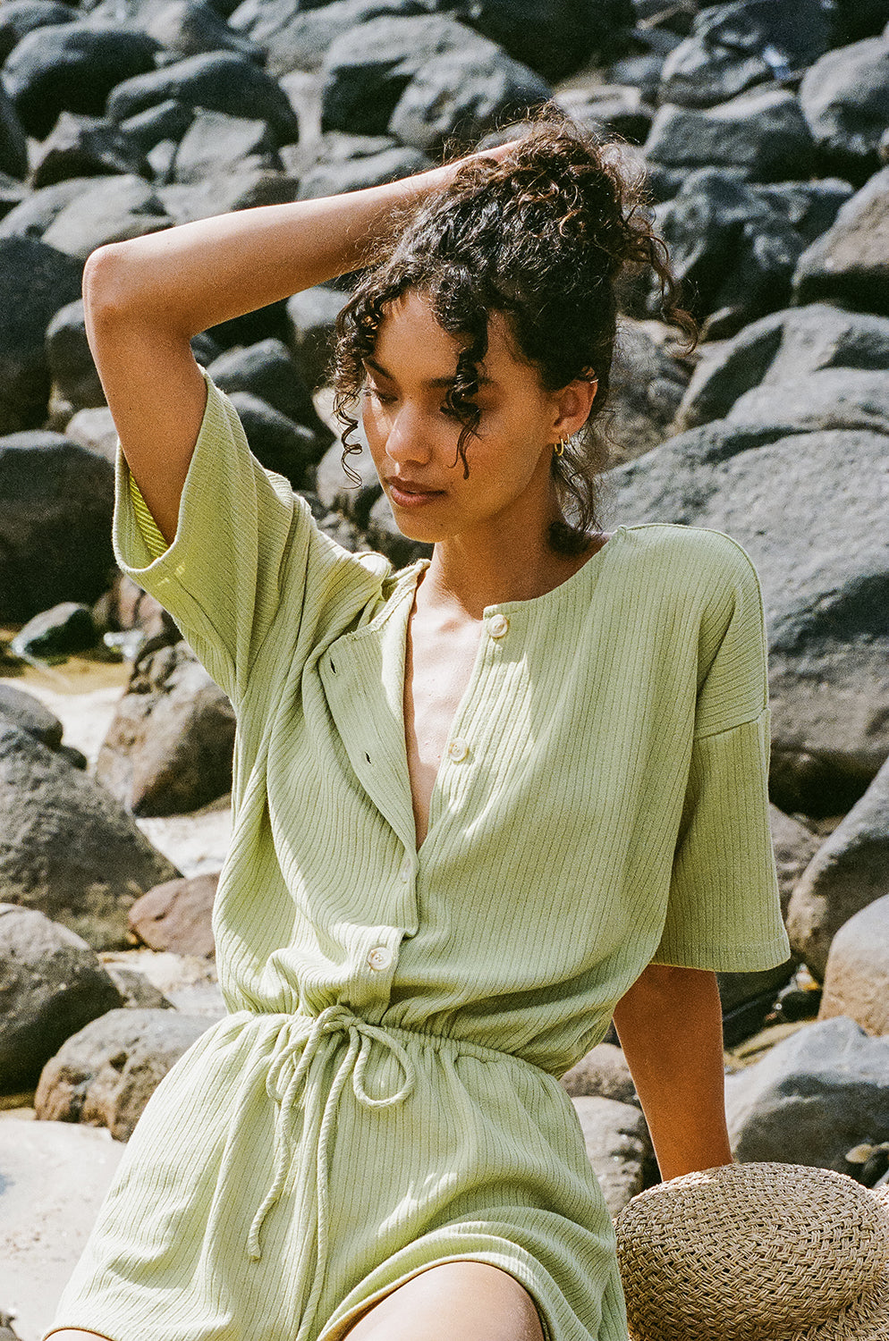 Lime Juniper Playsuit - Sample Fashionable One - off Outfit