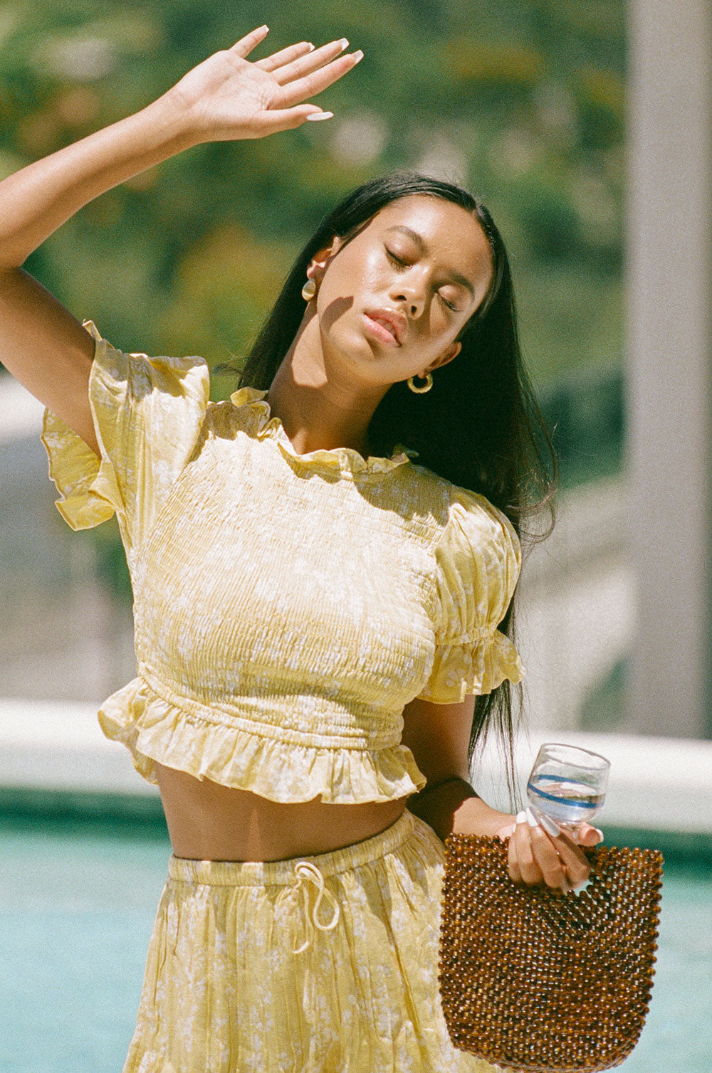 Unique Silky Mahli Sample Top with a Special Flair