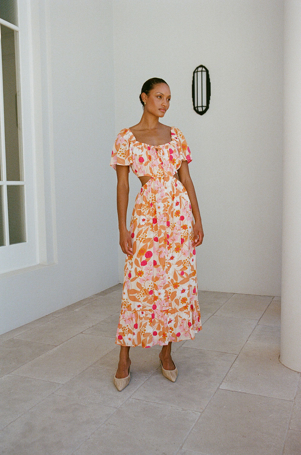 Sabo's Exclusive Katana Women's Midi Floral Dress