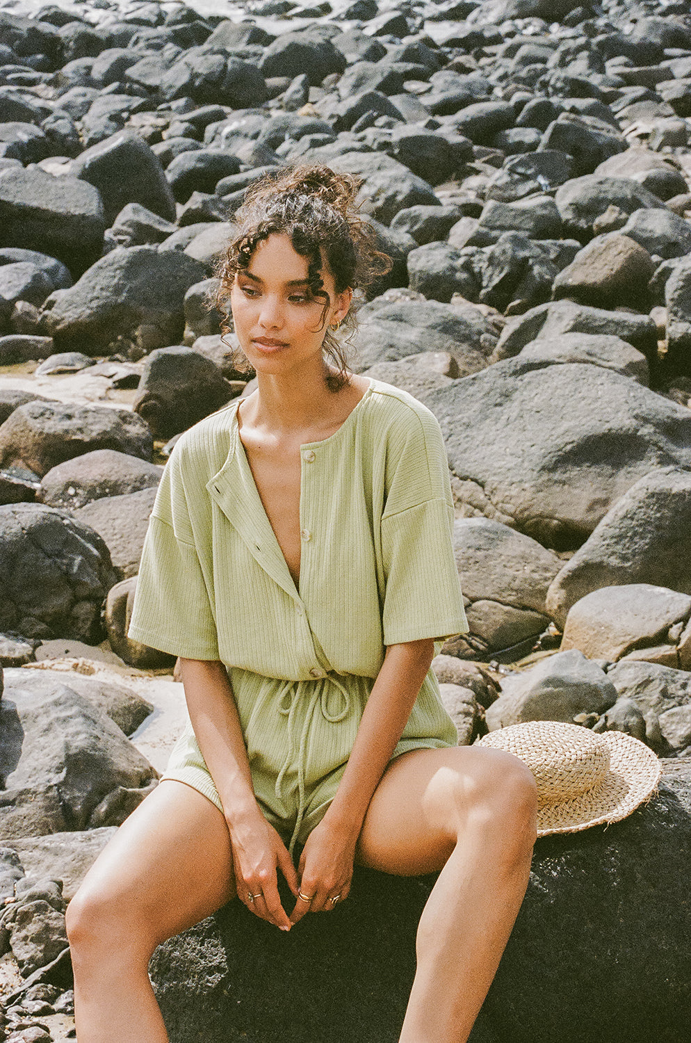 Lime Juniper Playsuit - Sample Fashionable One - off Outfit