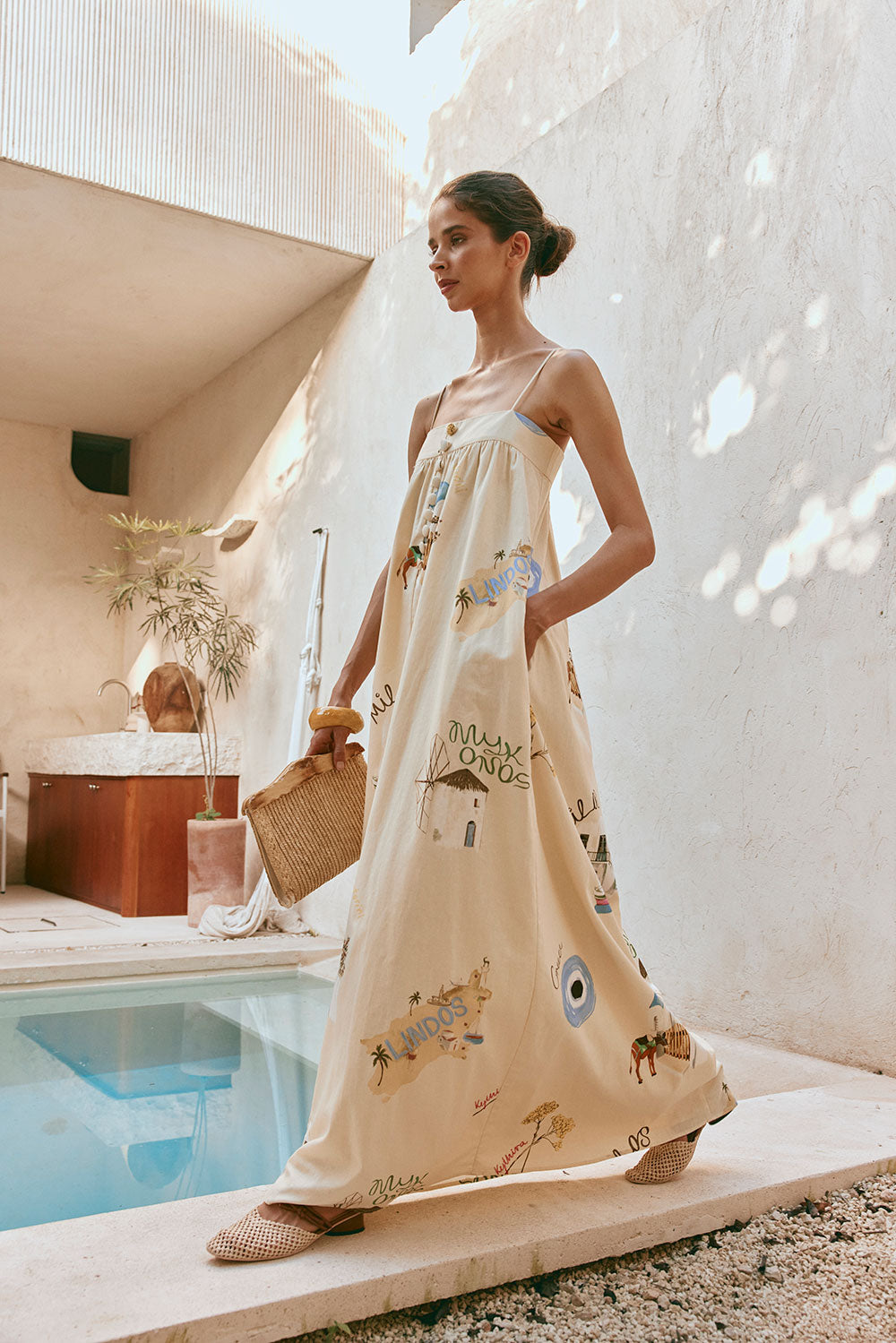 Unique Sample Ida Dress Inspired by the Isles Of Greece
