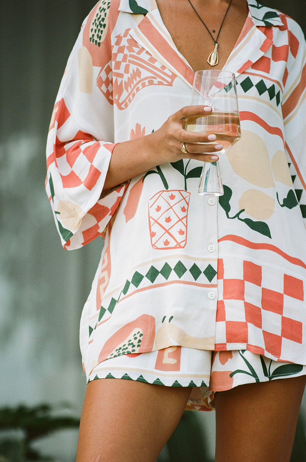 Sabo's Exclusive Women's Seona Top with Prego Rossa Print