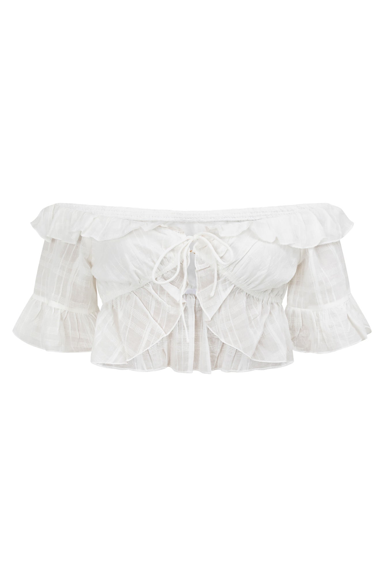 Charming Larissa Off-Shoulder Cotton Top for Stylish Outfits