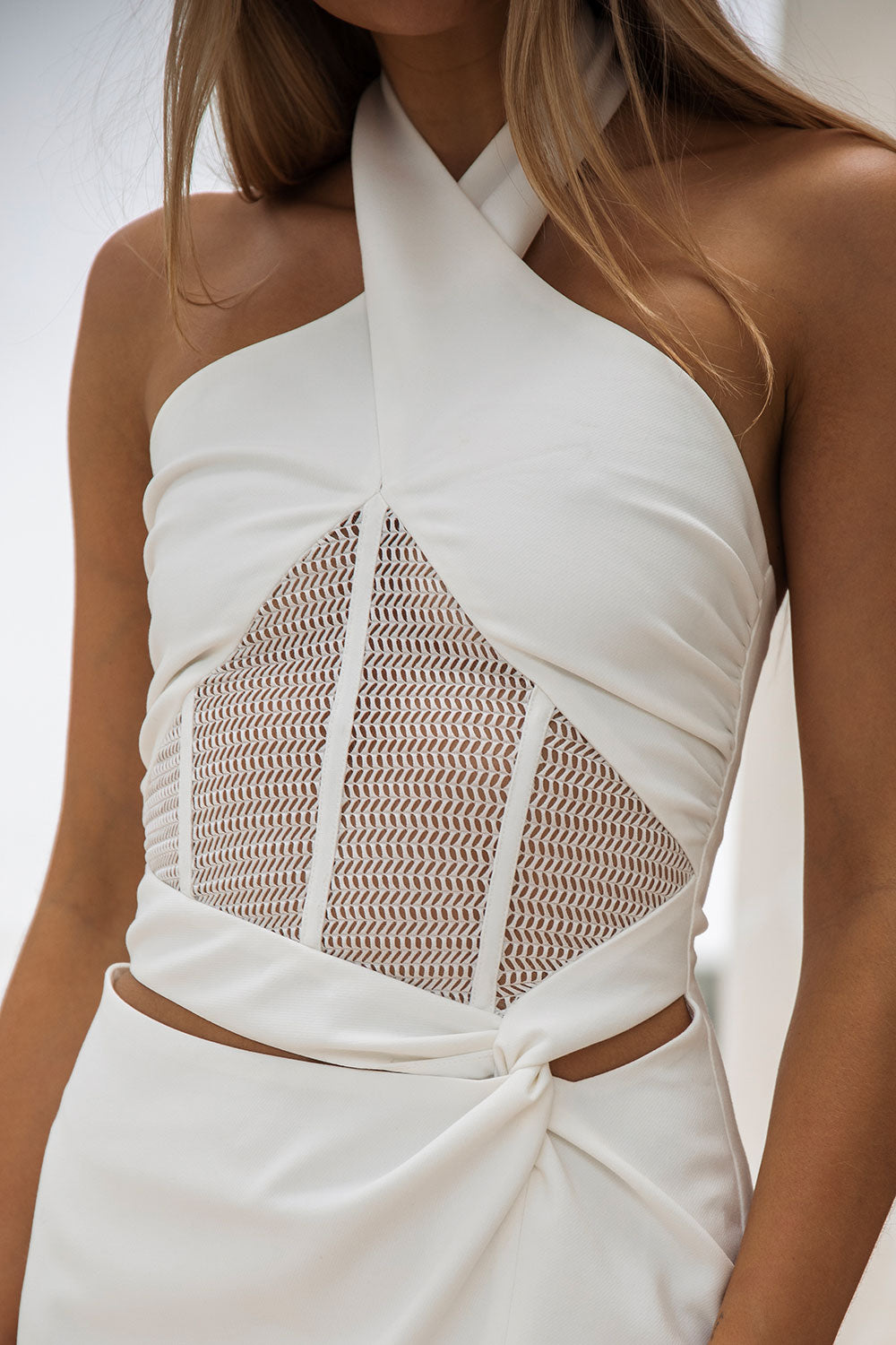 Unique Amaris Halter Sample Dress with Distinctive Features