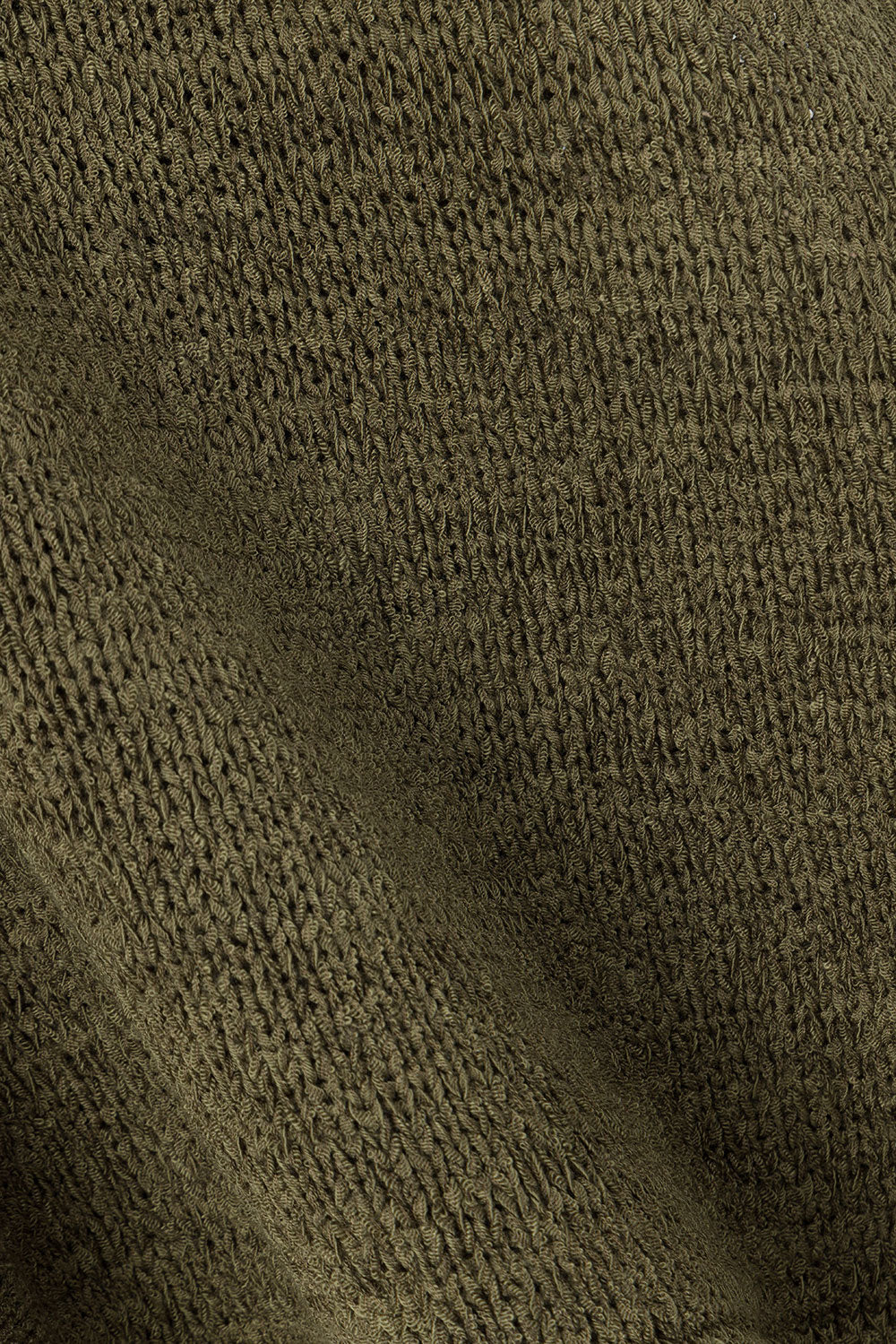 Olive Green Slinky Knit Louka Top - A Sabo Exclusive