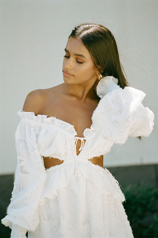 Exclusive One - of - a - Kind Emalia Cutout Sample Dress