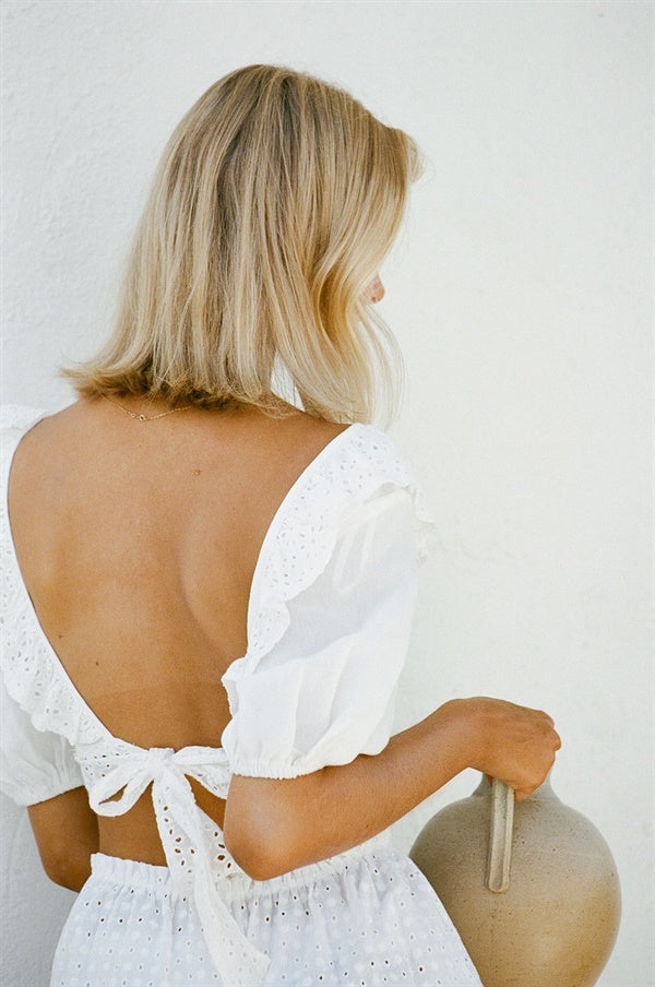Unique Kora Frilled Women's Top - One-of-a-Kind Sample