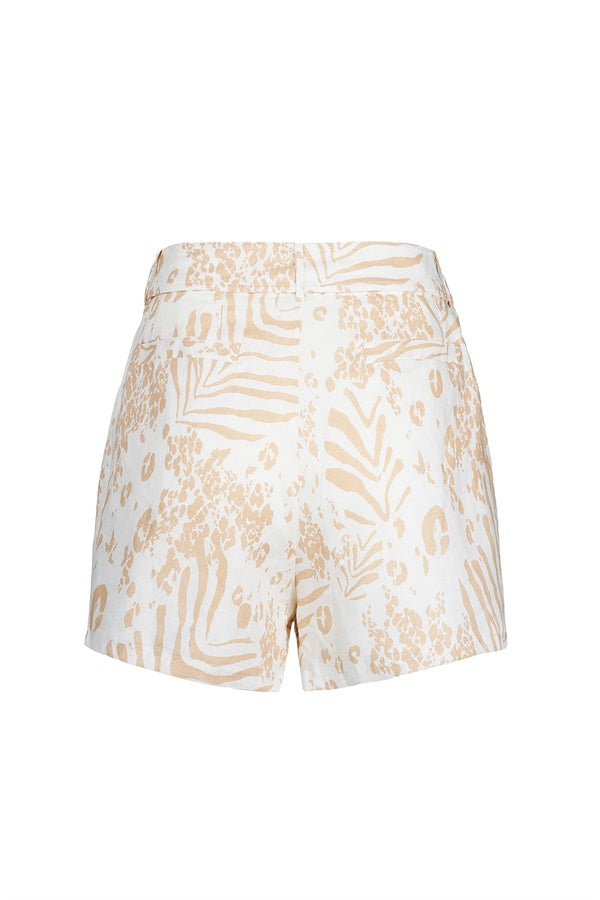 Unique Sicily Linen Pull - Back Middle Shorts Sample