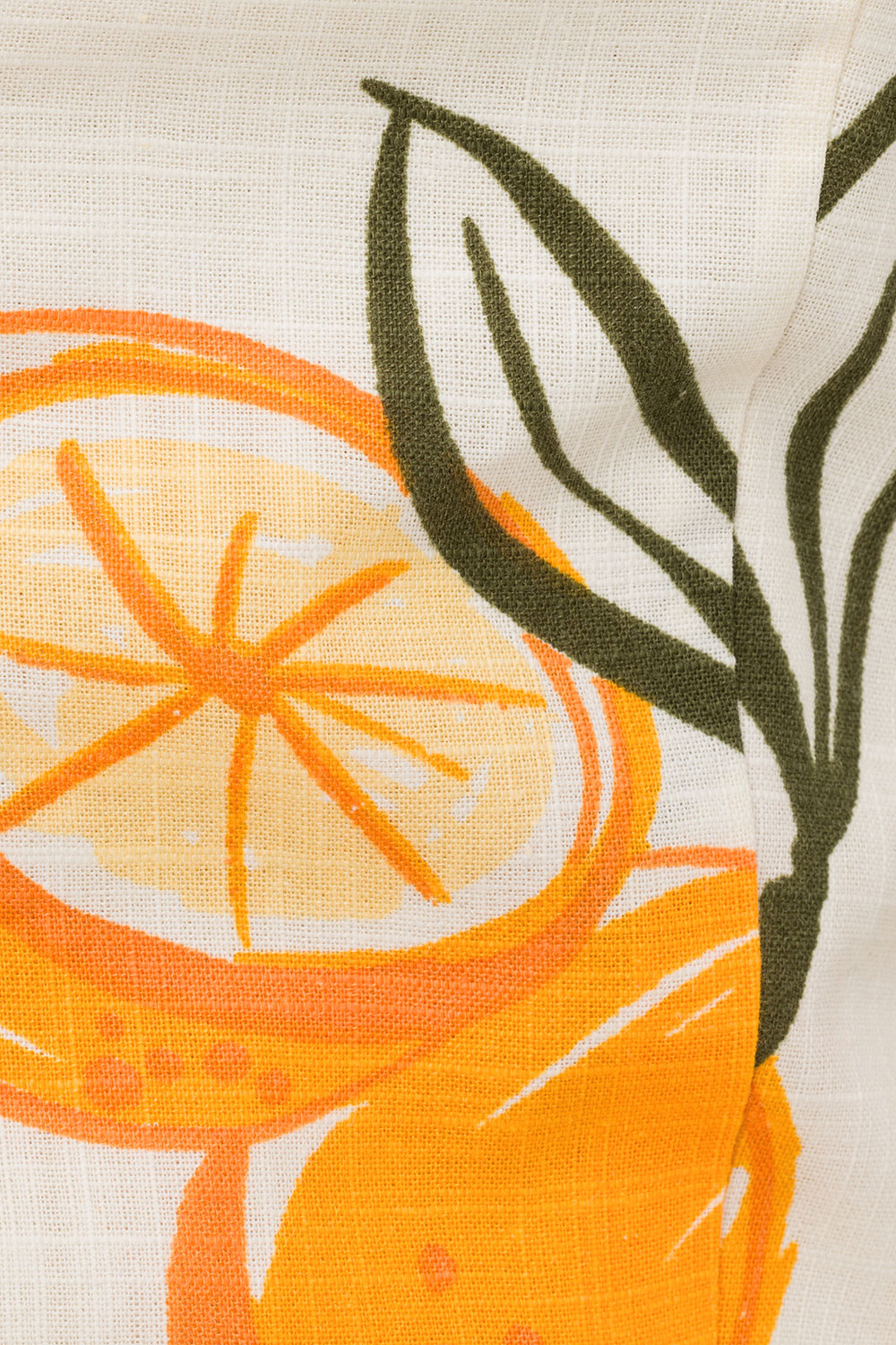 Women's Italian-Inspired Danica Crop Top with Exclusive Amalfi Aperol Print