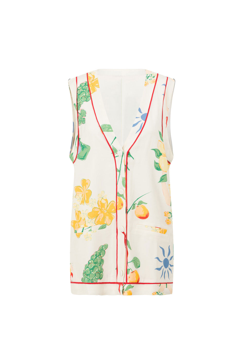 Sabo's Exclusively Designed Izabelle Women's Fashion Top with Aesta Print
