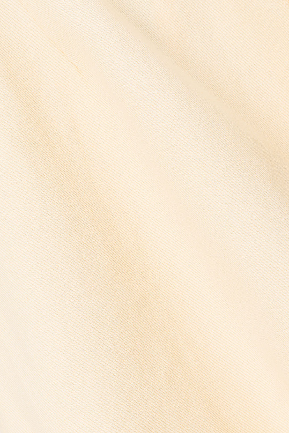 Elegant Cream Lightweight Cotton Denim Kapri Dress