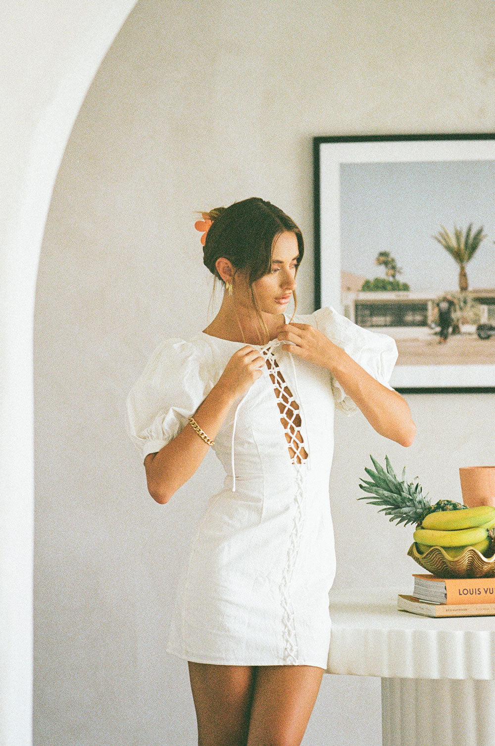 Exclusive White Alma Sample Dress - A Unique Fashion Piece