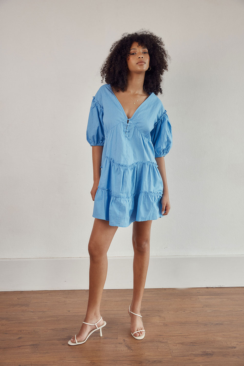 Sky Blue Tarelle Summer Casual Dress for Women