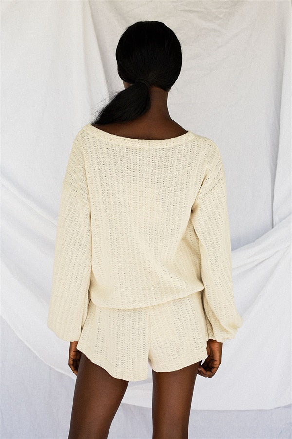 Comfortable Stone - Hued Woven Ellis Shorts with Elastic Waist