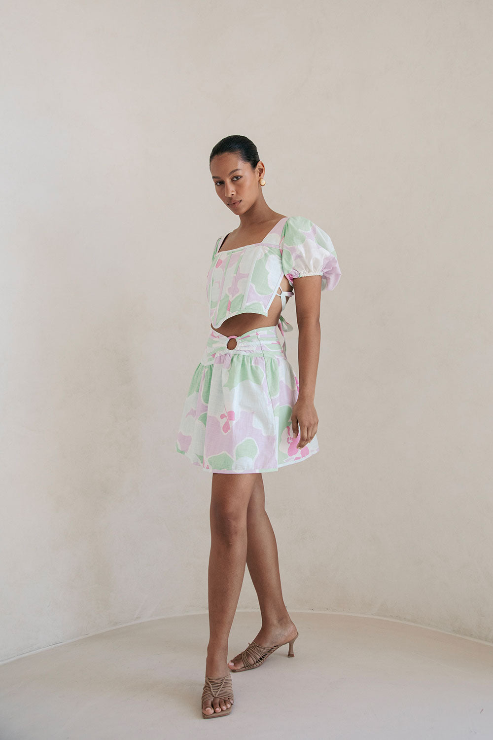 Unique Misty Floral Mars Ring Skirt - Sample Piece