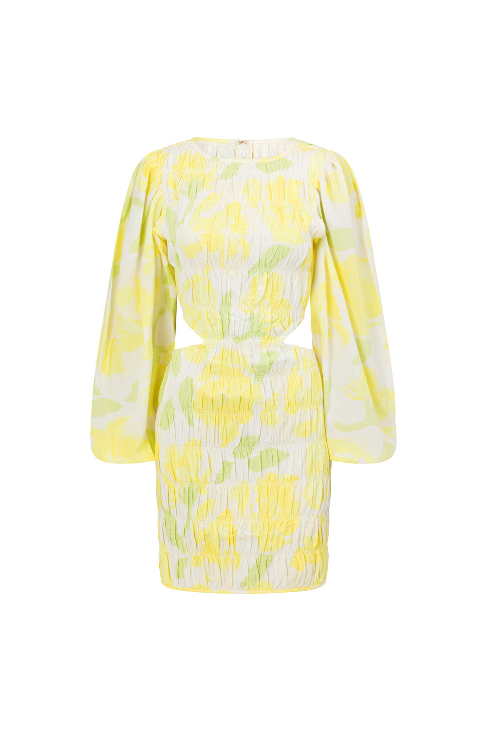Unique Solstice Floral Shirred Banks Dress Sample