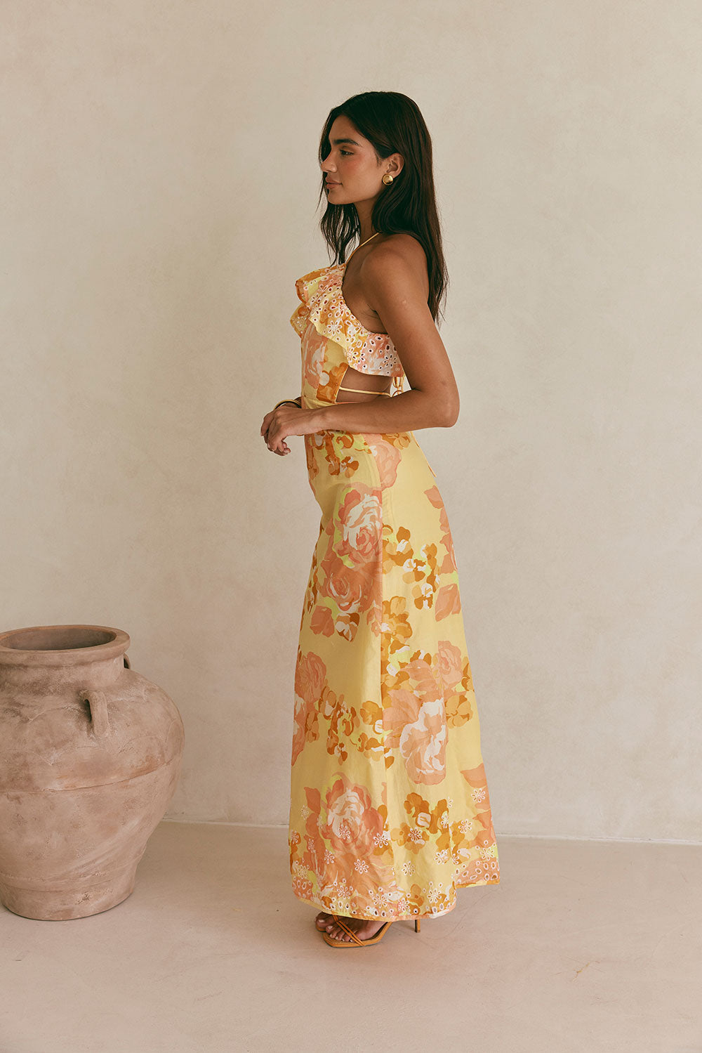 Sabo Exclusive Alexa Women's Dress with Breeze Floral Print
