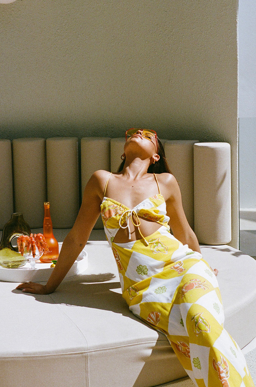 Stylish Oceano Yellow Honey Dress for Spring Events