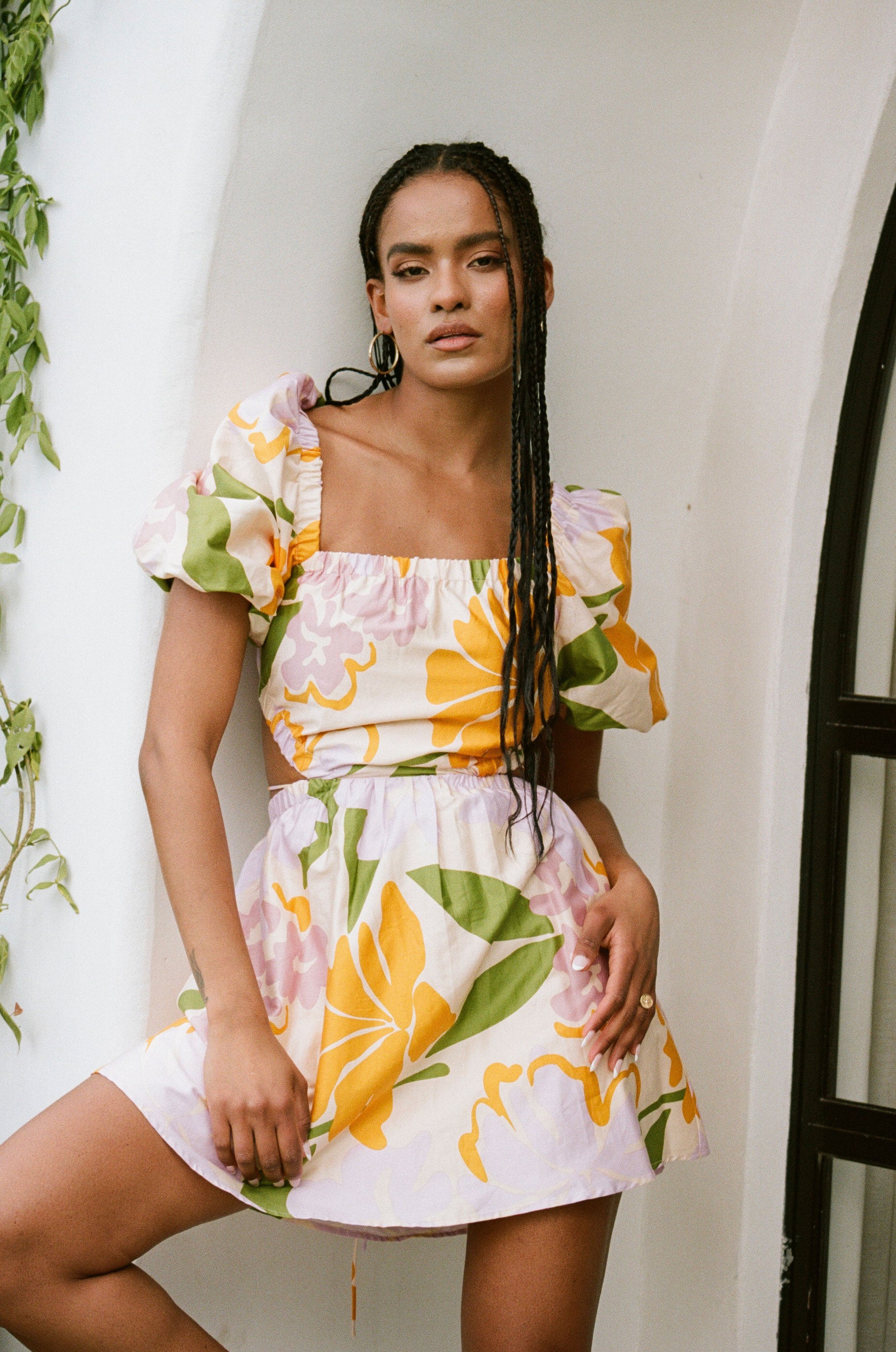 Exquisite Zandria Cut - out Women's Vacation Dress