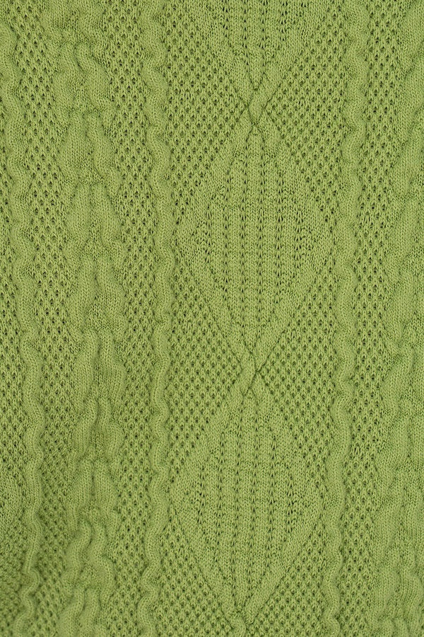 Soft Green Cable Design Ellis Shorts - High Waisted and Cosy