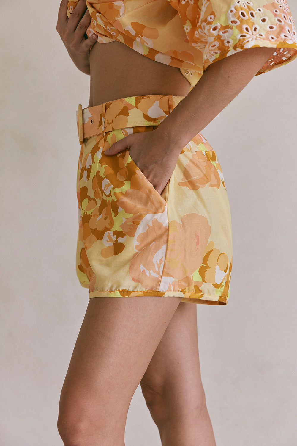 Resort-style Women's Sicily Shorts with Exclusive Breeze Floral Print