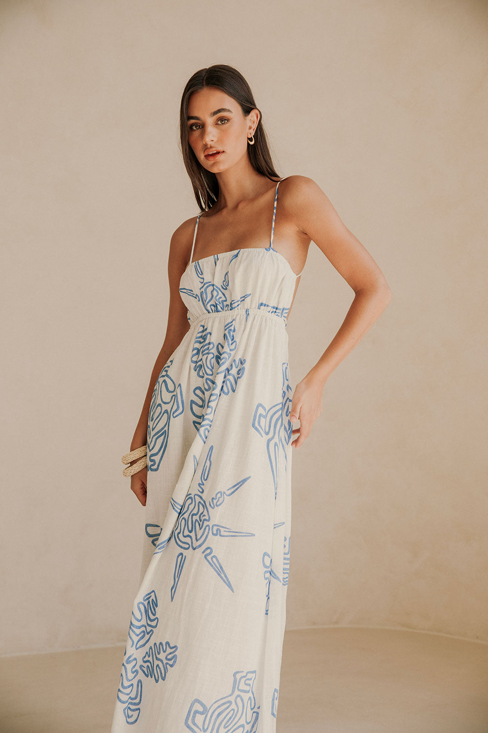 Exclusive Evoke Blue Catie Dress for Long Lunches