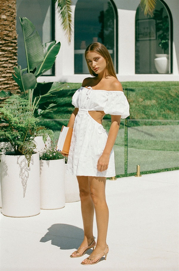 Unique Alana Dress Sample with Slightly Frayed Tie