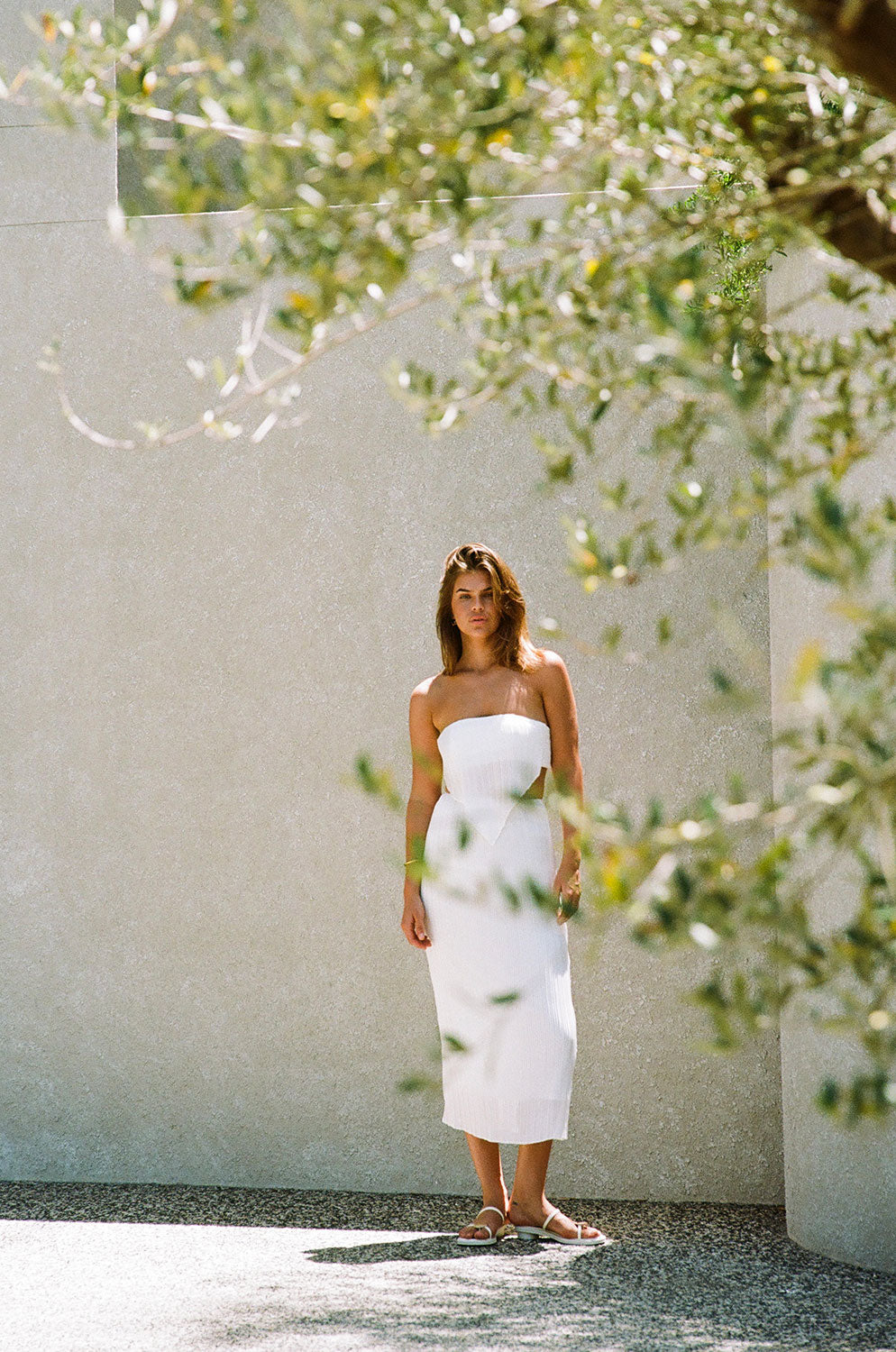 Elegant Pleated High Waisted Midi Penelope Skirt