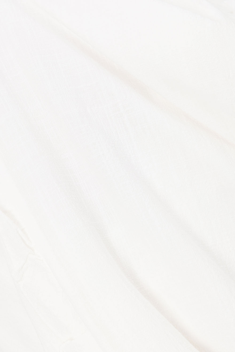 Exclusively Designed White Cotton Milli Dress with Ruffle Trim