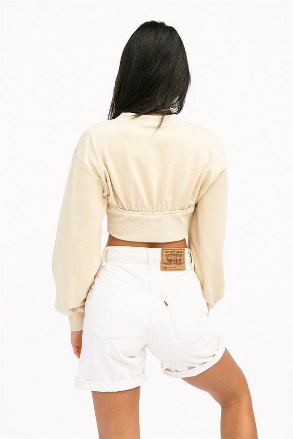 Allara Women's Sweater Top in Butterscotch Shade