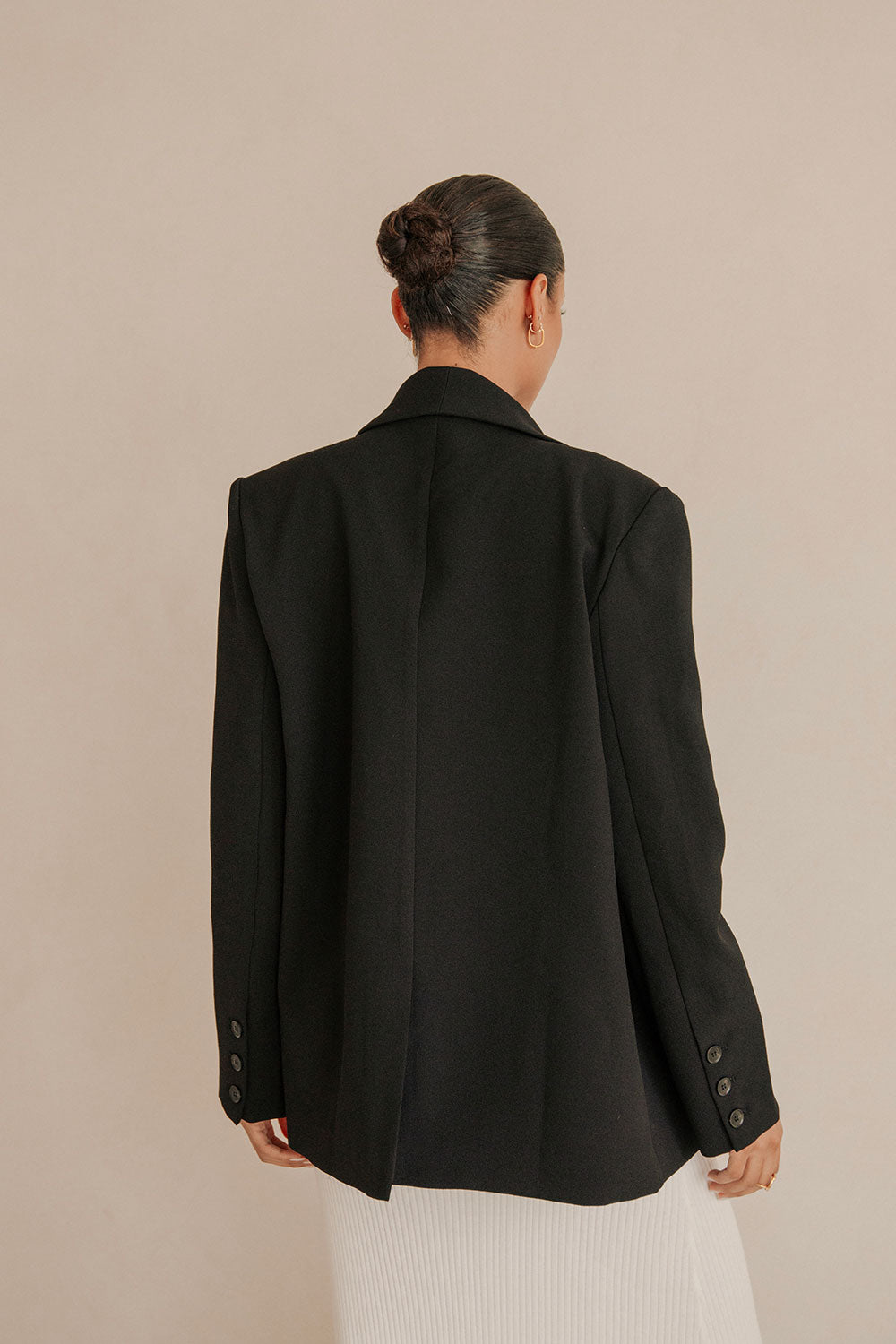 Stylish Black Oversized Reese Blazer from SABO x Kayla Boyd Collection