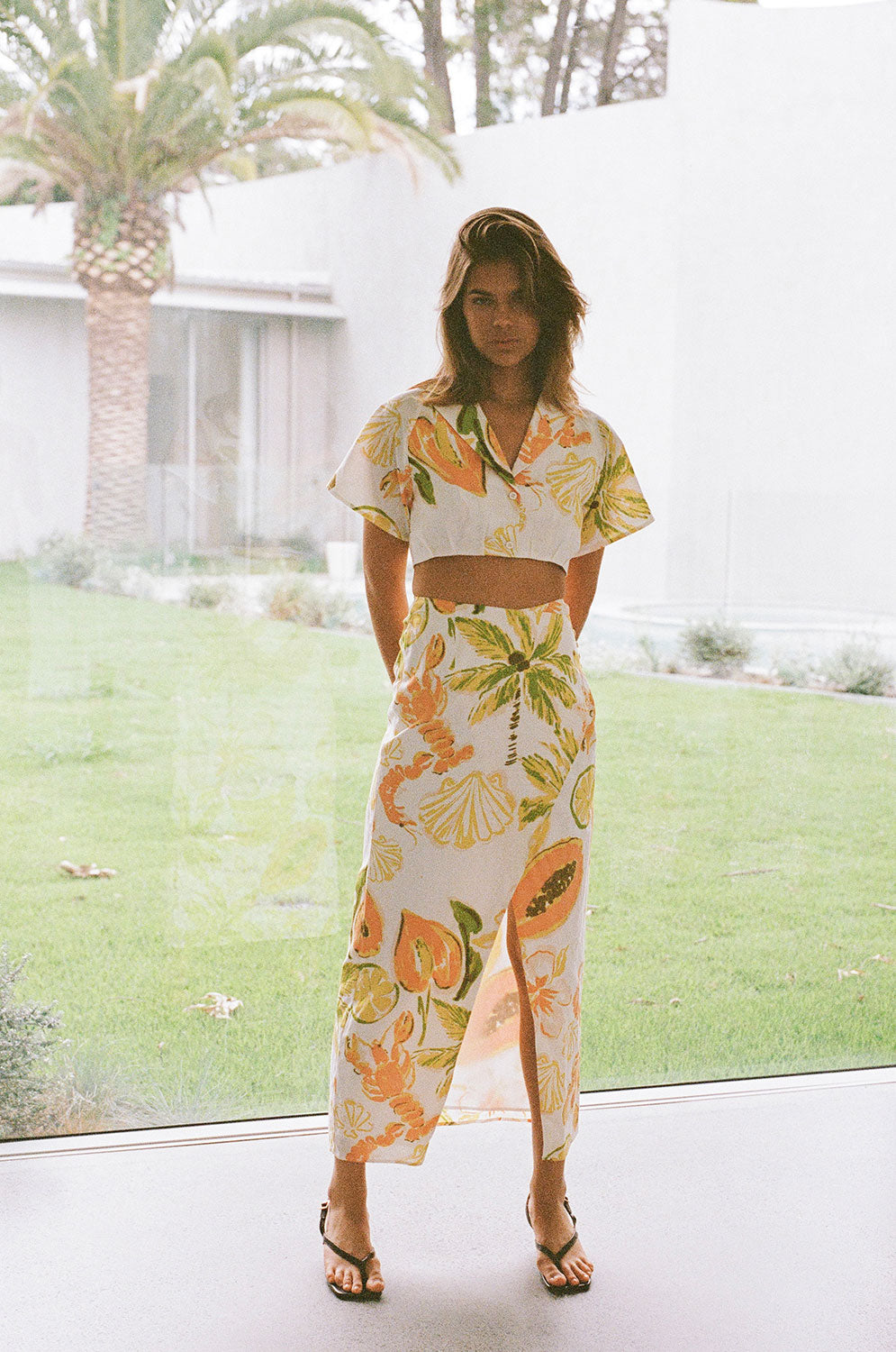 High - Quality Seaview Peachy Callisto Wrap Midi Skirt