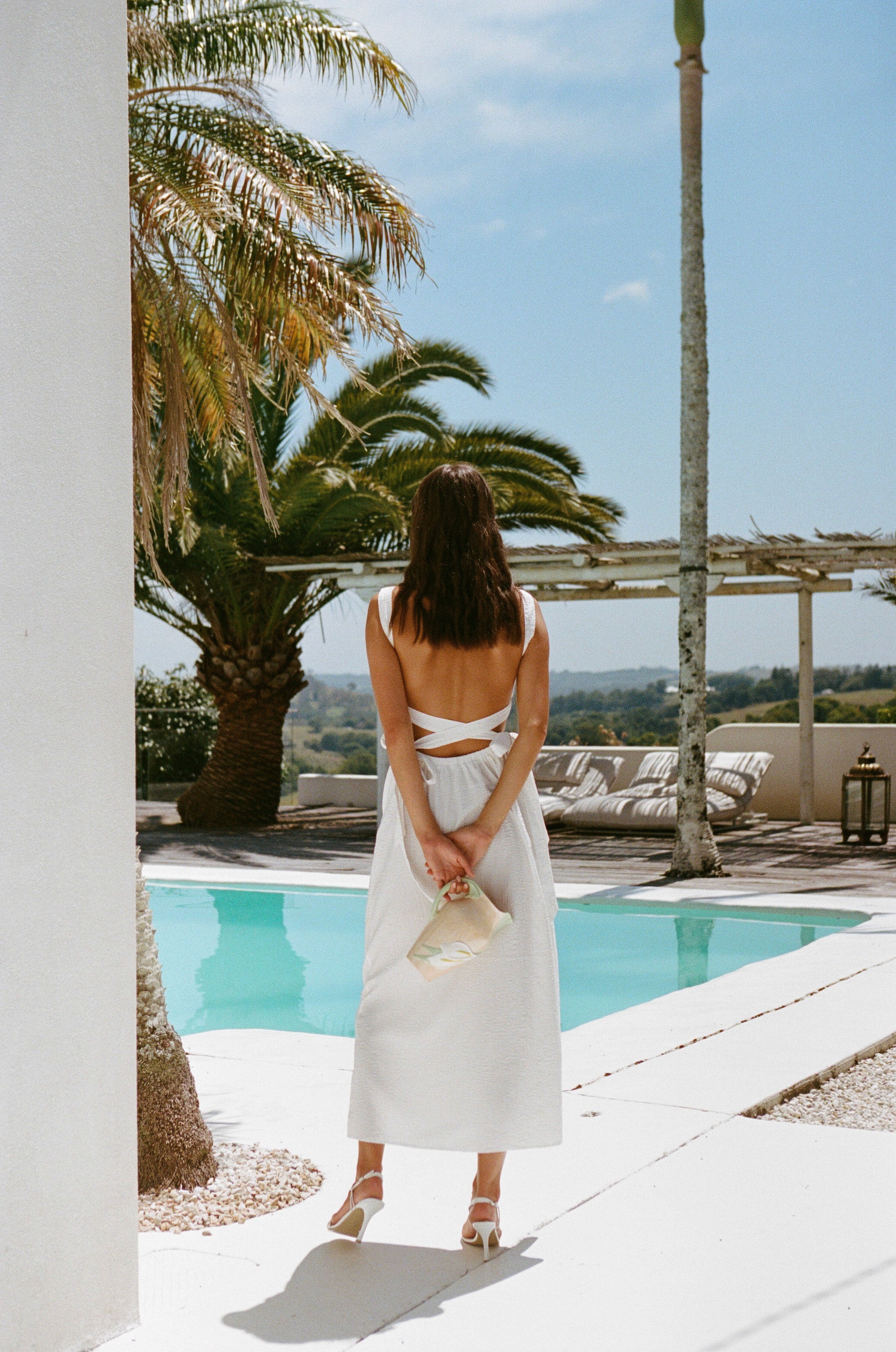 Unique Akayla Sample Dress with Soiled Straps