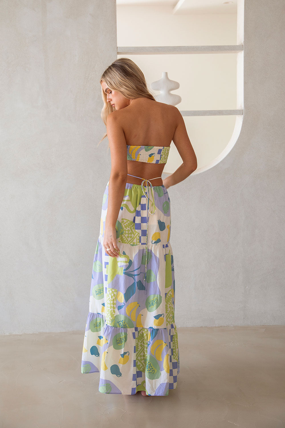 Exquisite Nyra Dress in Exclusive Dolce Verde Print