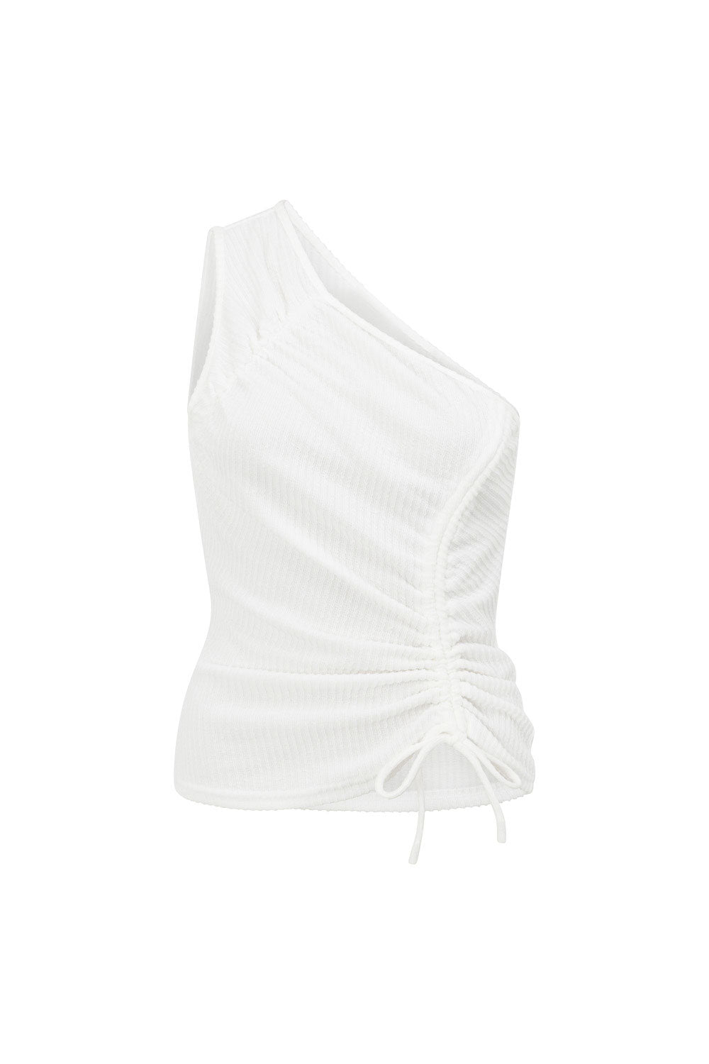 Stylish White Leni Women's Ribbed Tank Top