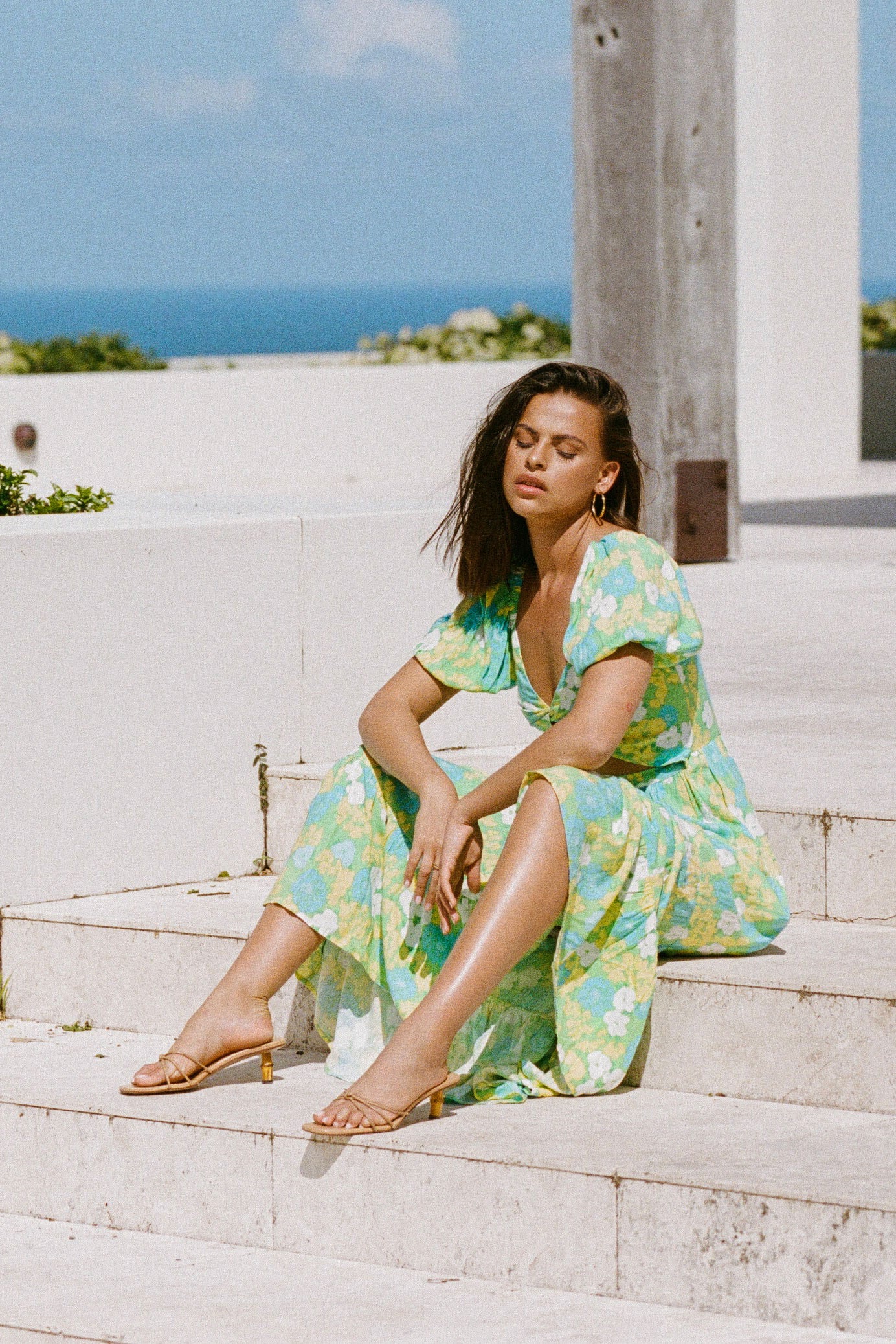 Exclusive Bryony Tropical Belle Maxi Dress - One - of - a - Kind Sample