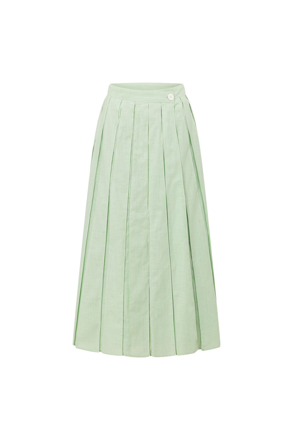 Unique Green Dien Wrap Skirt - One - of - a - Kind Sample
