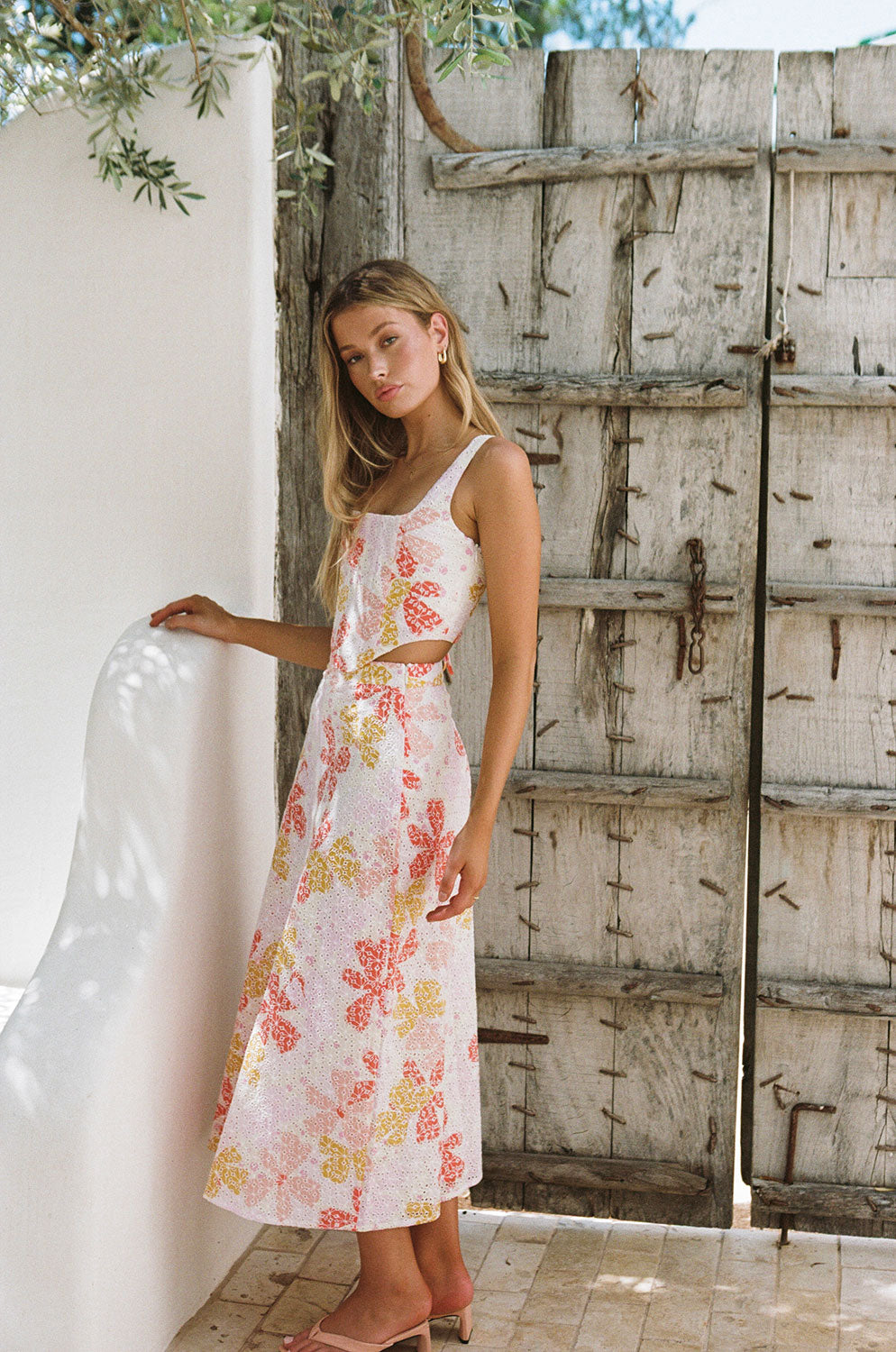 Exclusive Pollen Print Keara Midi Skirt for Women