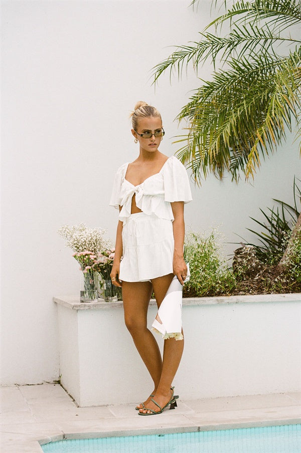 Sample Women's Allura White Shorts - Exclusive One - Off Piece