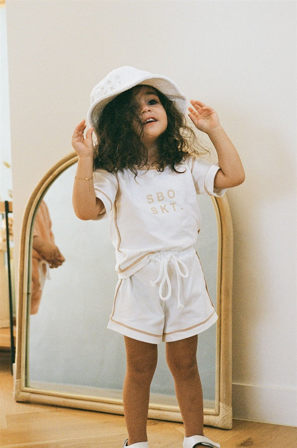 Eda Mini Kids' Clothing Set in Tan Color
