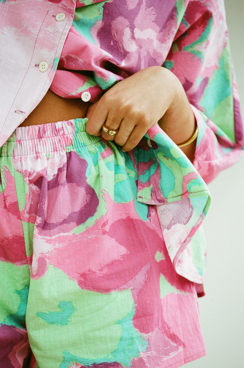 Feliz Purple High - Quality Natural Cotton Slub Seona Shorts