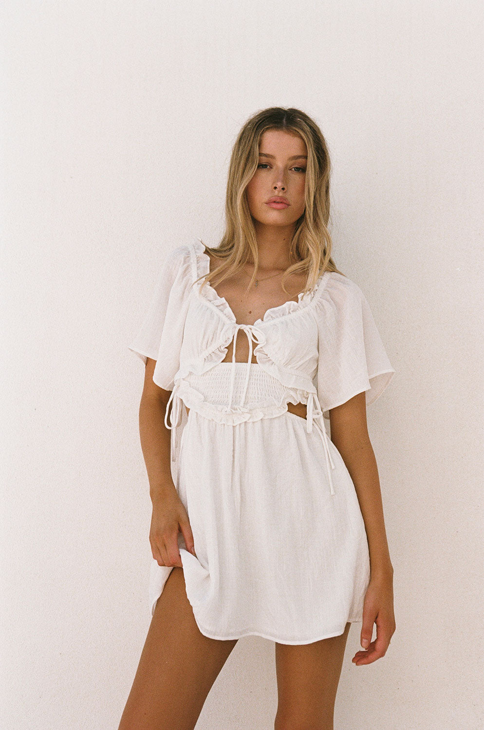 Unique Rica Frill Dress with a Small Flaw for Fashion Lovers