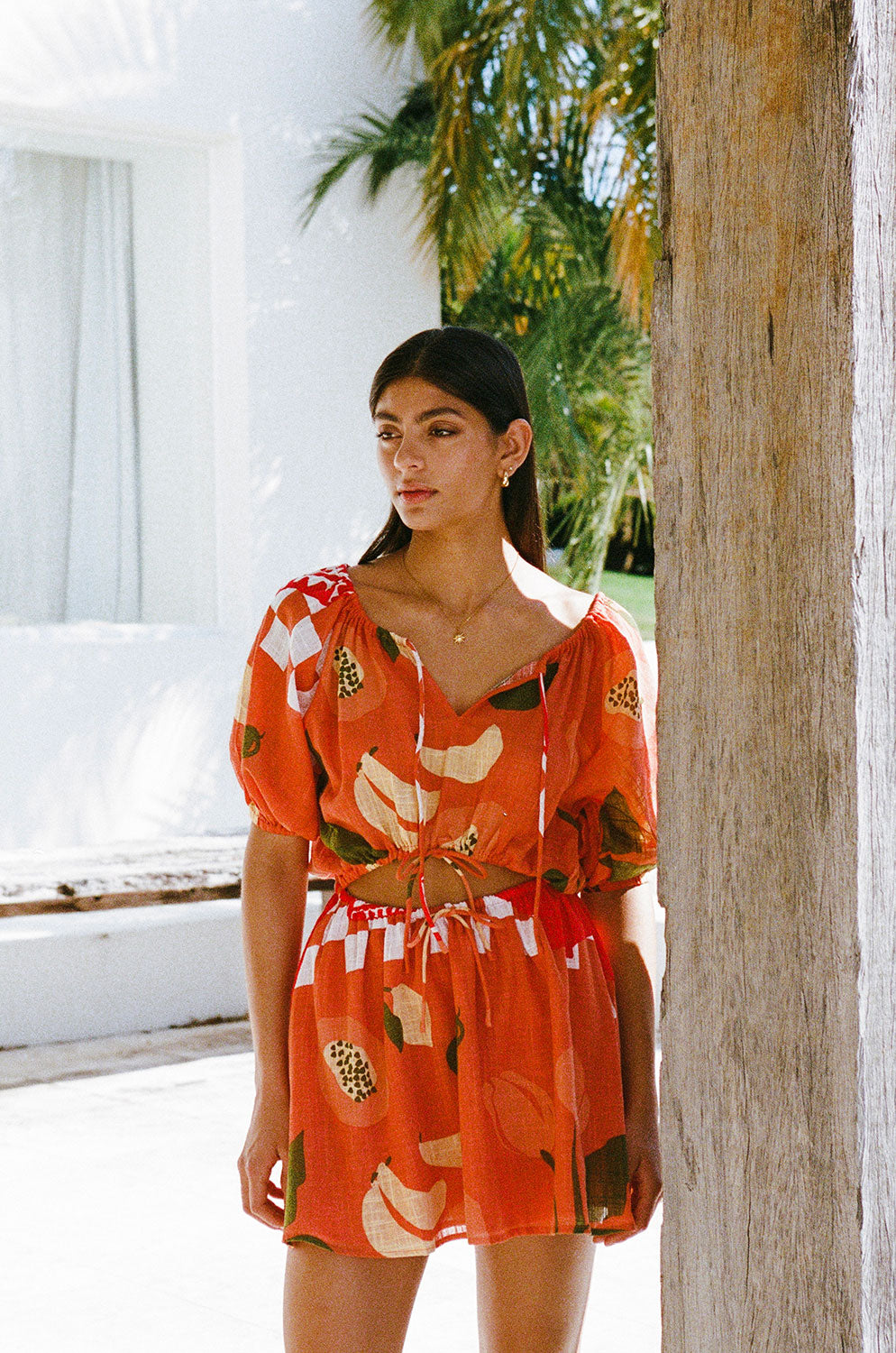 Women's Milo Vacation Dress with Exclusive Dulce Rossa Print