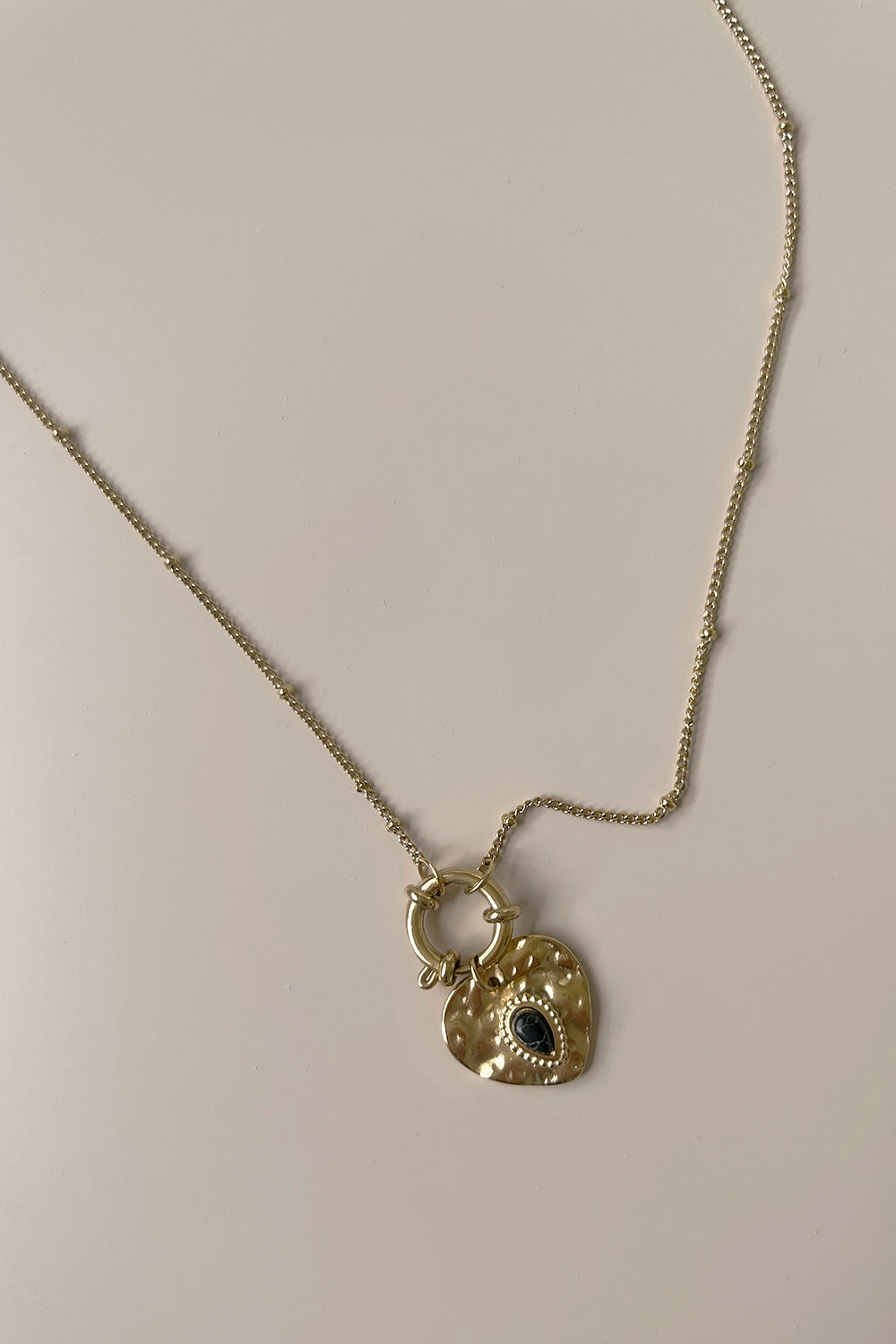 Exquisite Vintage-Style Lovelock Gold-Toned Necklace