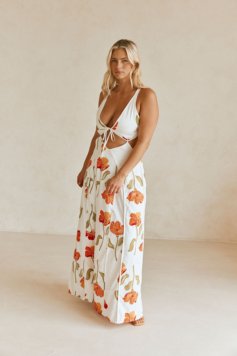 Exclusive Sabo Eliska Maxi Dress with Stunning Poppy Print